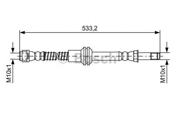 BOSCH 1987481609 Гальмівний шланг