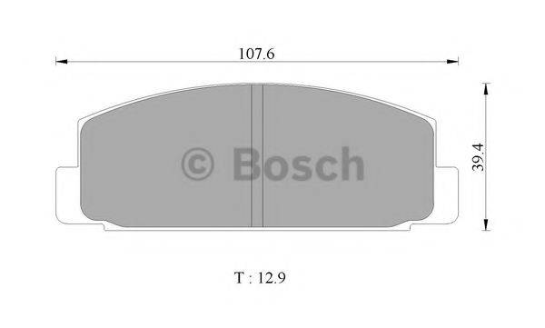 BOSCH 0986505785 Комплект гальмівних колодок, дискове гальмо