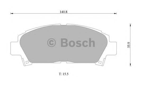 BOSCH 0986505937 Комплект гальмівних колодок, дискове гальмо