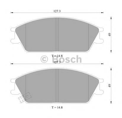 BOSCH 0986505985 Комплект гальмівних колодок, дискове гальмо