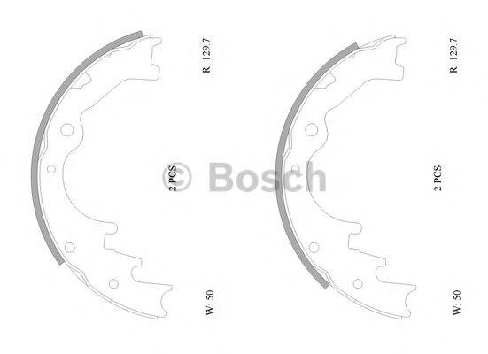 BOSCH 0986AB0158 Комплект гальмівних колодок