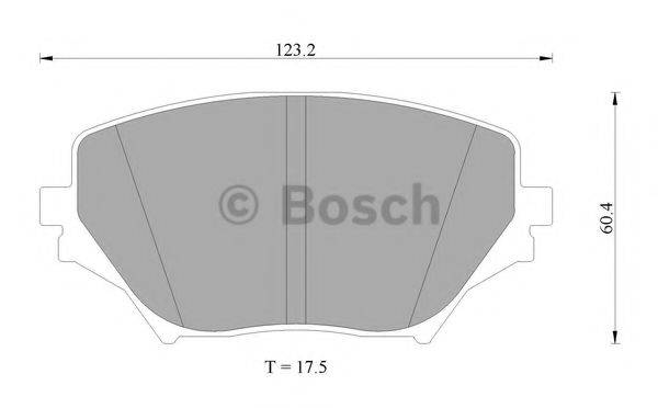 BOSCH 0986AB1006 Комплект гальмівних колодок, дискове гальмо