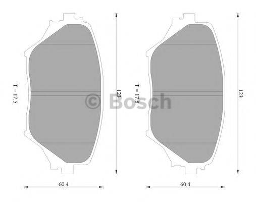 BOSCH 0986AB2383 Комплект гальмівних колодок, дискове гальмо