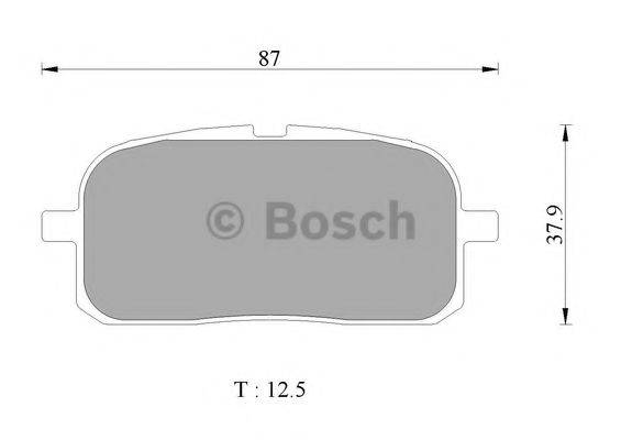 BOSCH 0986AB2481 Комплект гальмівних колодок, дискове гальмо