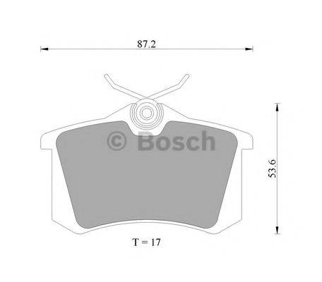 BOSCH 0986AB4564 Комплект гальмівних колодок, дискове гальмо