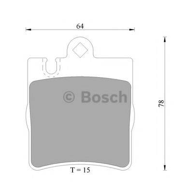 BOSCH 0986AB4986 Комплект гальмівних колодок, дискове гальмо