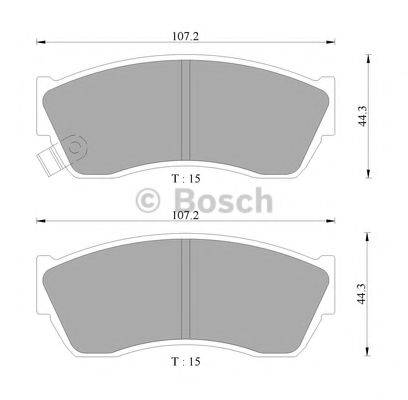 BOSCH 0986AB9032 Комплект гальмівних колодок, дискове гальмо