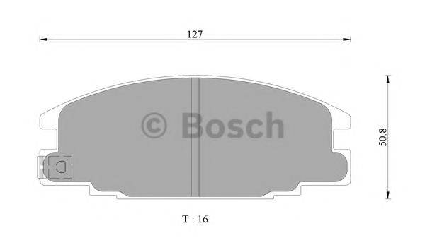 BOSCH 0986AB9155 Комплект гальмівних колодок, дискове гальмо