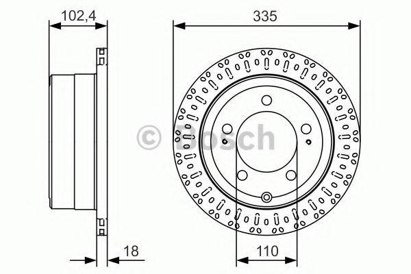 BOSCH 0986479A61 гальмівний диск