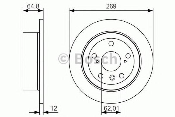 BOSCH 0986479T13 гальмівний диск