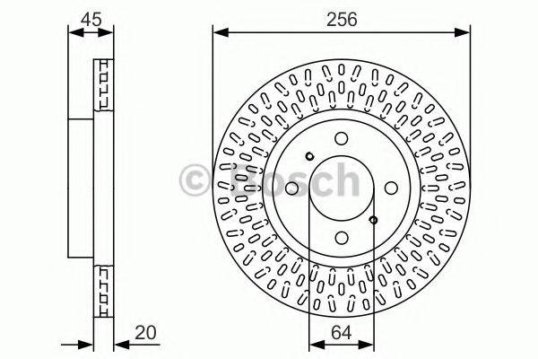 BOSCH 0986479T39 гальмівний диск