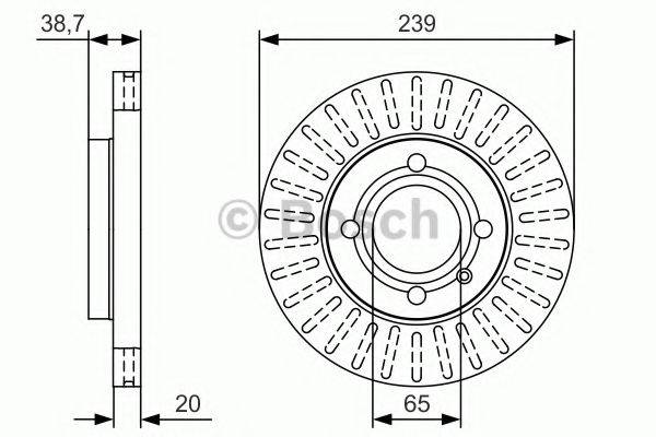 BOSCH 0986479U13 гальмівний диск