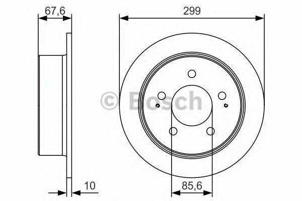 BOSCH 0986479U21 гальмівний диск