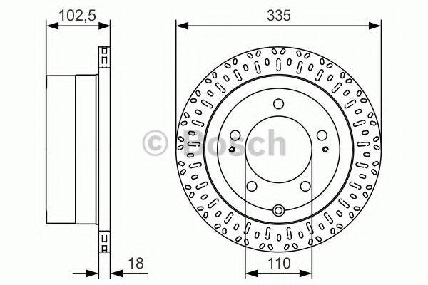 BOSCH 0986479U32 гальмівний диск