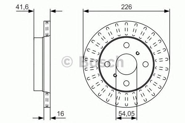 BOSCH 0986479U52 гальмівний диск