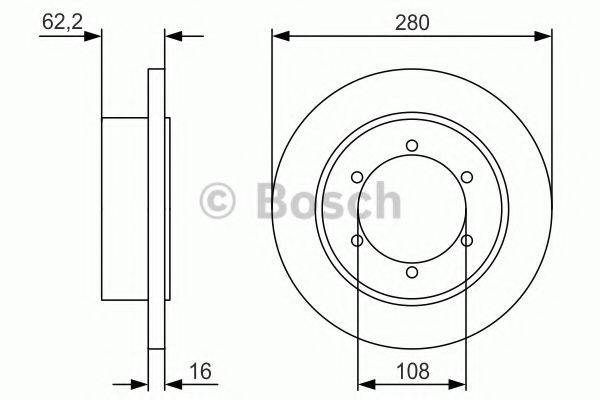 BOSCH 0986479V14 гальмівний диск