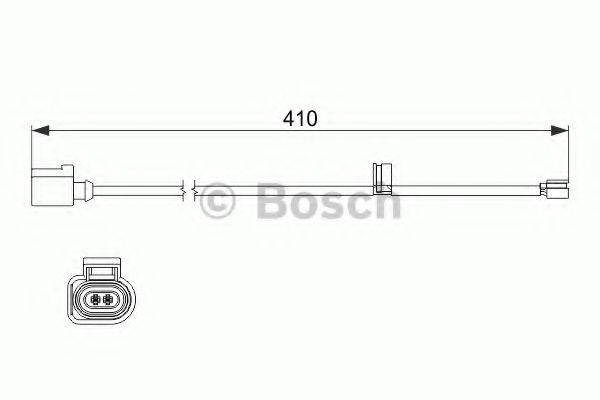 BOSCH 1987474516 Сигналізатор, знос гальмівних колодок