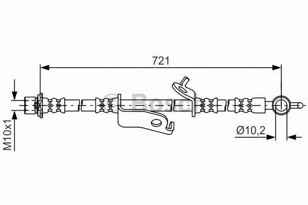 BOSCH 1987481636 Гальмівний шланг