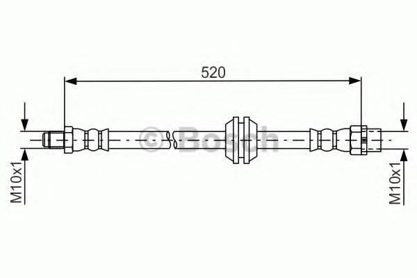 BOSCH 1987481680 Гальмівний шланг