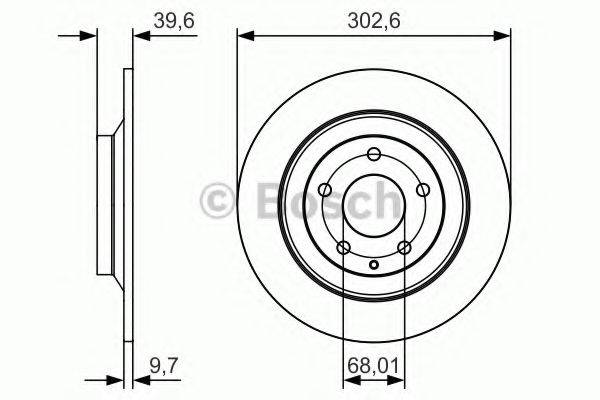 BOSCH 0986479C28 гальмівний диск