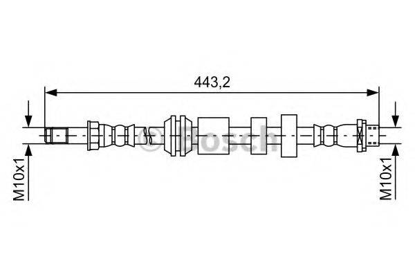 BOSCH 1987481740 Гальмівний шланг