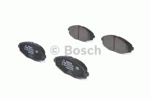 BOSCH 0986424512 Комплект гальмівних колодок, дискове гальмо