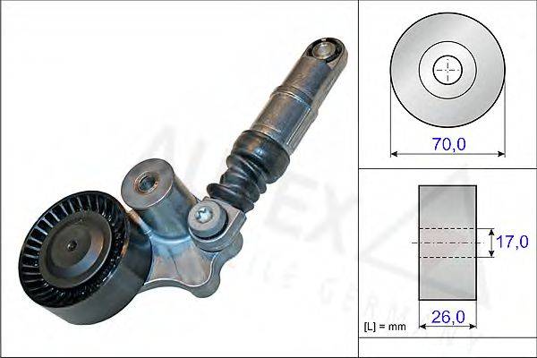 AUTEX 654848 Натяжна планка, полікліновий ремінь