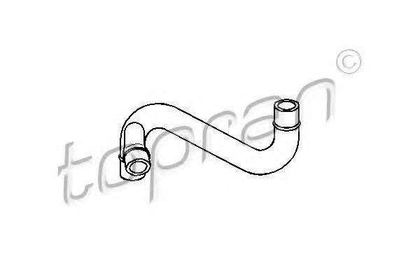 TOPRAN 109006 Шланг, повітровідведення кришки головки циліндра