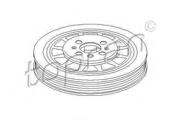 TOPRAN 110960 Ремінний шків, колінчастий вал