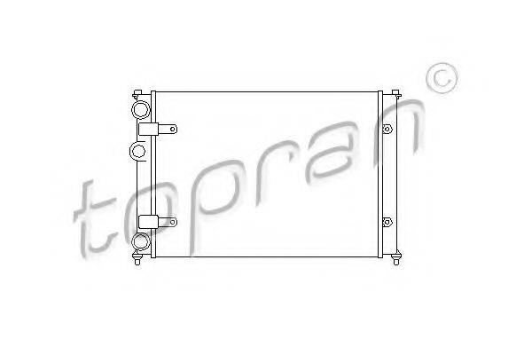 TOPRAN 110302 Радіатор, охолодження двигуна