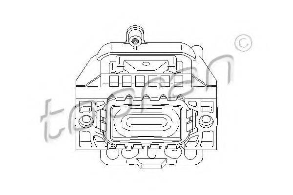 TOPRAN 111896 Підвіска, двигун
