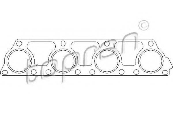 TOPRAN 110504 Прокладка, випускний колектор
