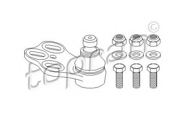 TOPRAN 104407 несучий / напрямний шарнір