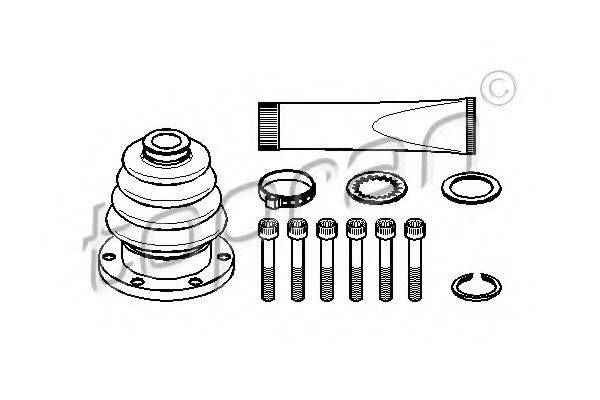 TOPRAN 102624 Комплект пильника, приводний вал