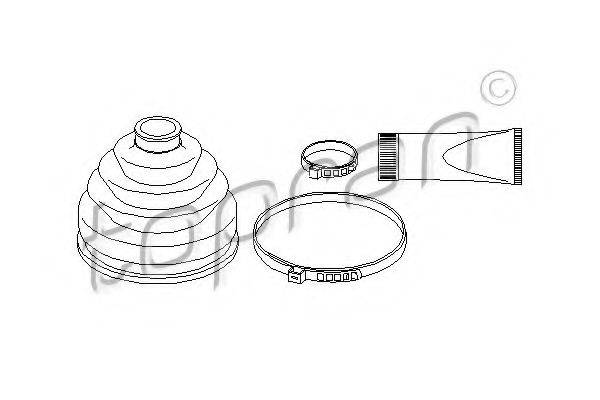 TOPRAN 108931 Комплект пильника, приводний вал