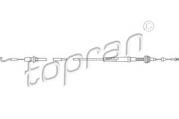 TOPRAN 109858 Тросик газу