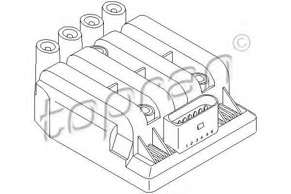 TOPRAN 109539 Комутатор, система запалювання