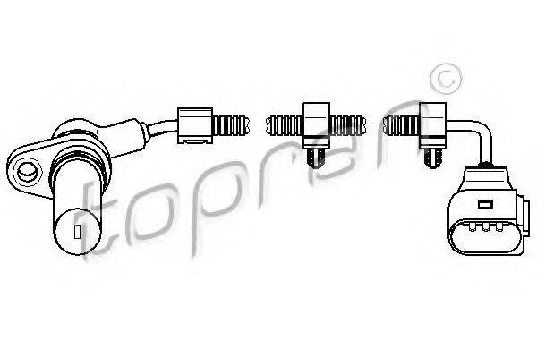 TOPRAN 110896 Датчик частоти обертання, керування двигуном