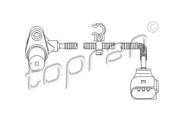 TOPRAN 111379 Датчик частоти обертання, керування двигуном