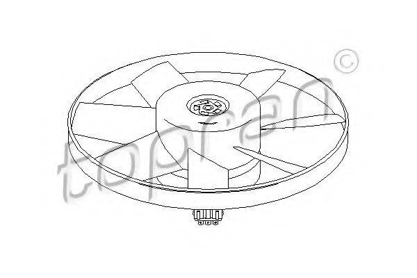 TOPRAN 107716 Вентилятор, охолодження двигуна