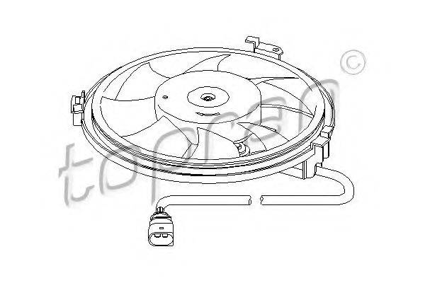 TOPRAN 110830 Вентилятор, охолодження двигуна