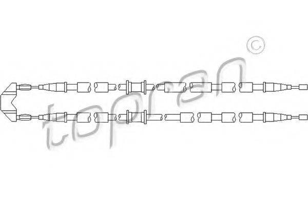 TOPRAN 207367 Трос, стоянкова гальмівна система