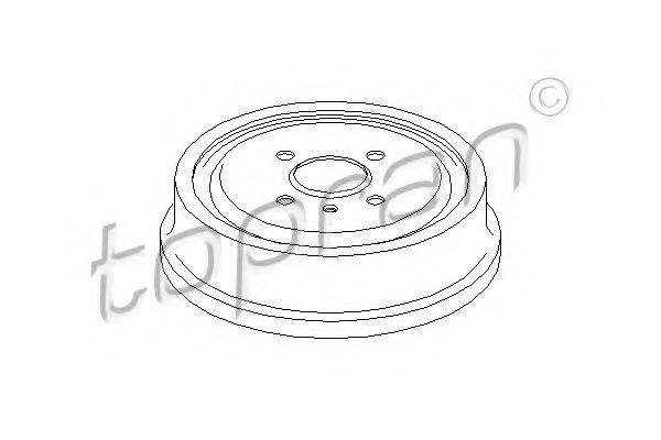 TOPRAN 205238 Гальмівний барабан