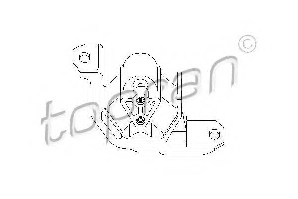 TOPRAN 201401 Підвіска, двигун