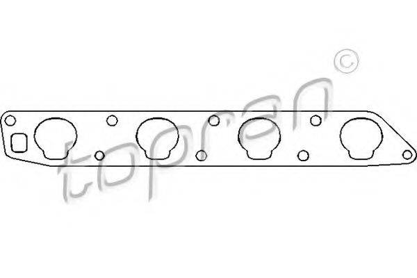 TOPRAN 201691 Прокладка, впускний колектор