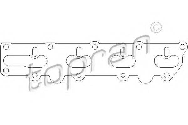 TOPRAN 201692 Прокладка, випускний колектор