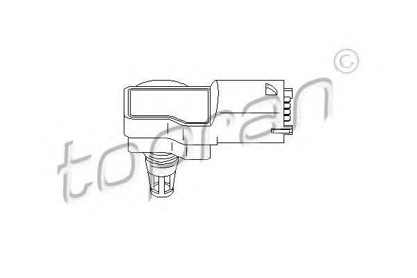 TOPRAN 207421 Датчик, тиск у впускному газопроводі