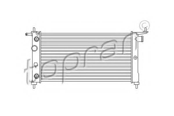TOPRAN 206675 Радіатор, охолодження двигуна