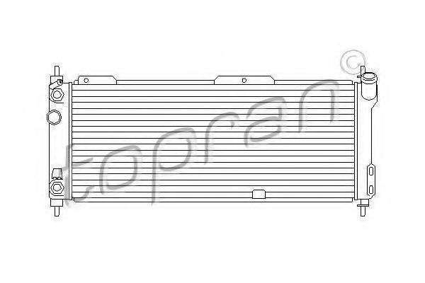 TOPRAN 206676 Радіатор, охолодження двигуна