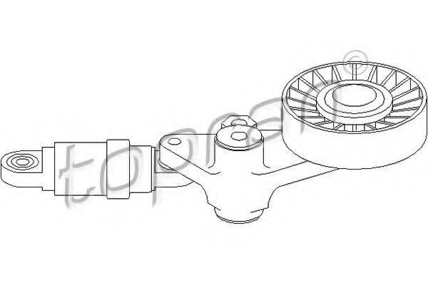 TOPRAN 205733 Натяжний ролик, полікліновий ремінь